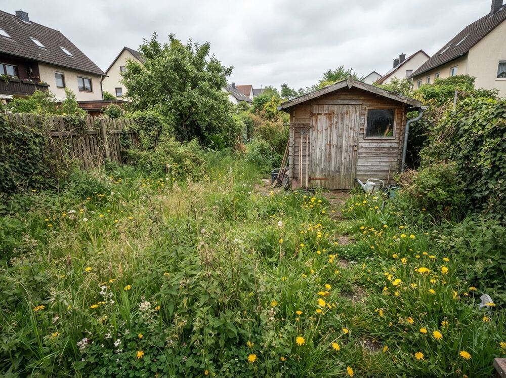 Rasenpflege in Braunschweig vorher
