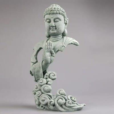 Buddha-Figur, Steinguss